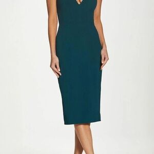 Dress the Population - Sleek, V-Neckline Dress